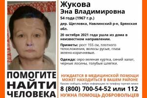 На Брянщине ищут пропавшую 54-летнюю Эну Жукову