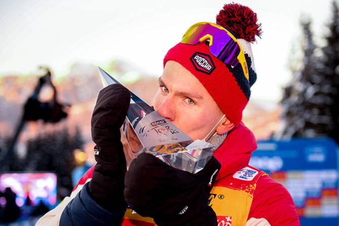 Брянский лыжник Большунов стал победителем «Тур де Ски»