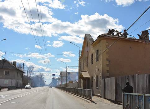 В Брянске возле «Полтинника» снесли старые двухэтажные дома