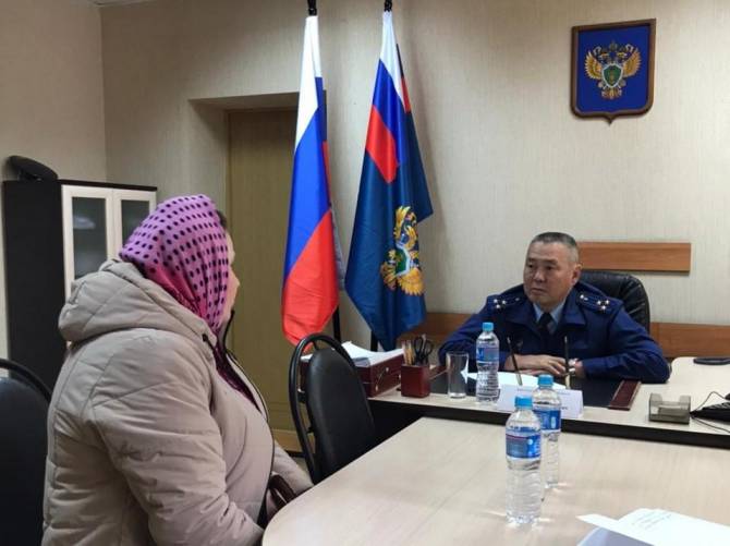 Зампрокурора области Шойсорон Доржиев выслушал жалобы жителей Выгоничей