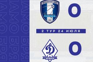 Брянское «Динамо» сыграло вничью с «Калугой»