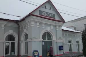 В Новозыбкове после снегопада затопило железнодорожный вокзал