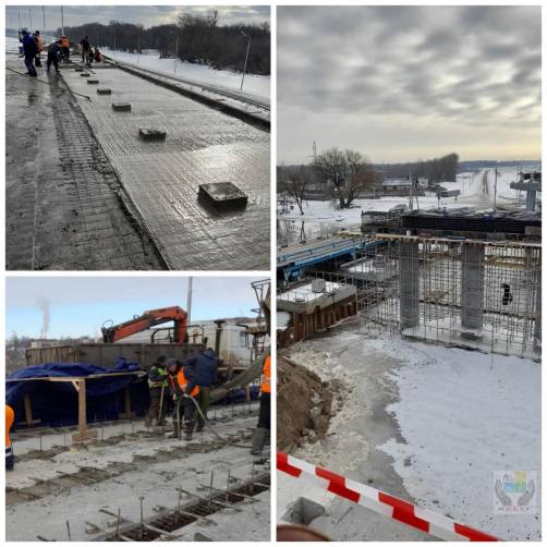 В Брянске завершаются работы на восьмом пролете Славянского моста