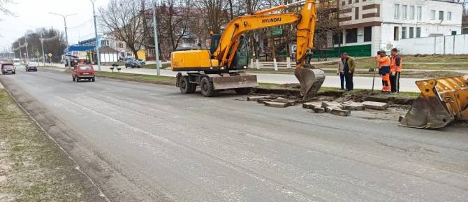 В Дятьково начался капитальный ремонт улицы Ленина