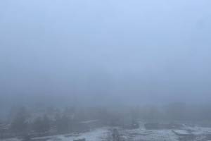 Рано утром Брянск утонул в густом тумане