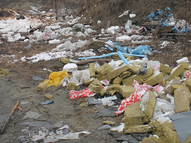 В поселке Большое Полпино 5 га земли завалили мусором