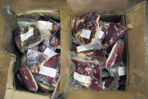 В Брянске уничтожили 65 кг санкционной вяленой свинины