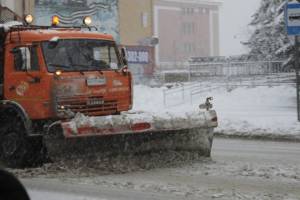 В Брянске дорожники приняли вызов от обрушившегося на город снегопада