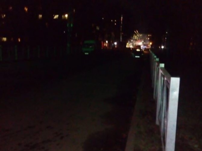 В Брянске на улице Горбатова исчезло освещение