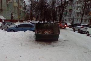 В Брянске очистили от мусора двор по улице Дятьковской