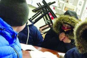 В Жирятинской школе едва не заморозили учеников