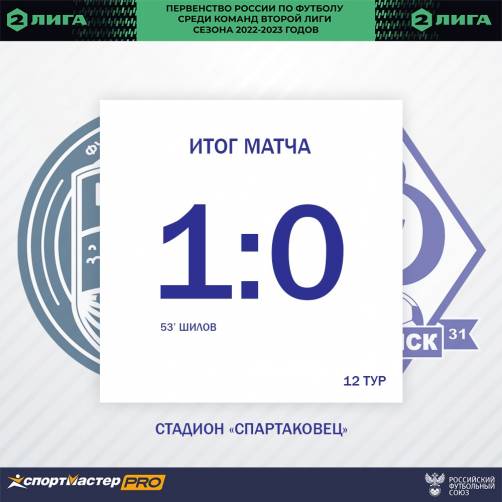 Брянское «Динамо» потерпело первое поражение в сезоне