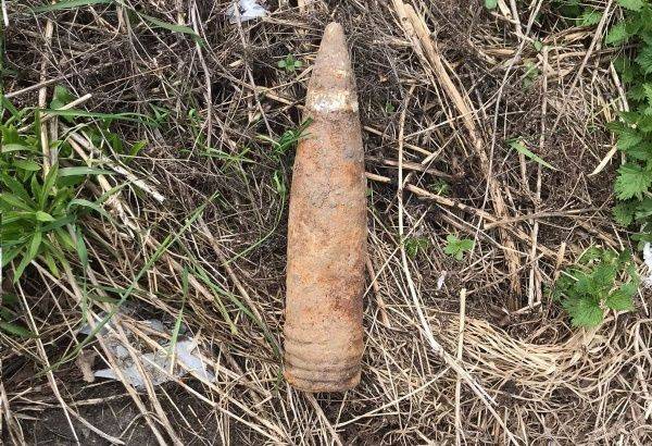 Под Брянском возле поселка Путевка нашли артиллерийский снаряд