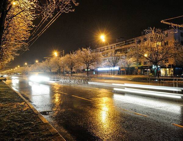 На Брянск вечером обрушился ледяной дождь