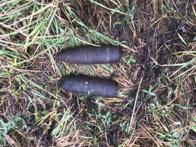 В Карачевском и Дубровском районах нашли три артиллерийских снаряда
