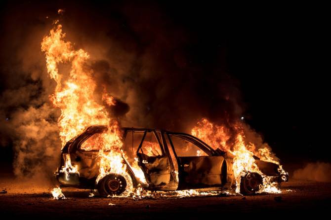 В Подмосковье 38-летний брянский таксист заживо сгорел в машине