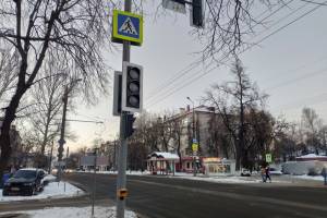 Улицу Брянской Пролетарской дивизии усеяли светофорами