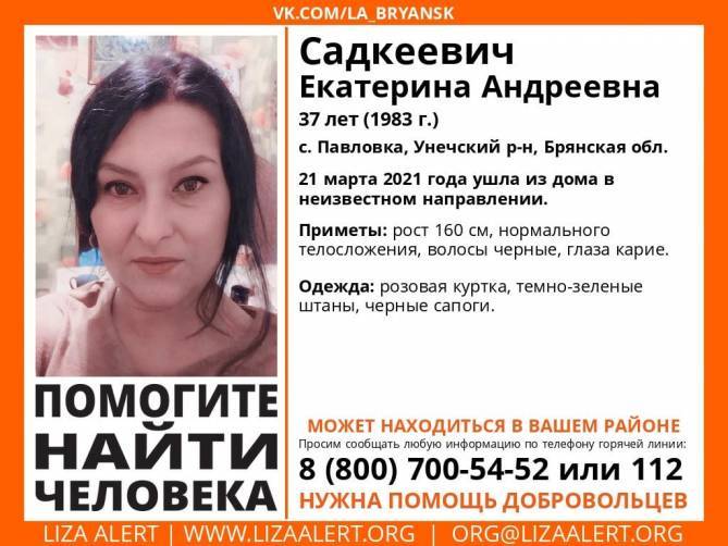 Пропавшую в Брянской области Екатерину Садкеевич нашли живой