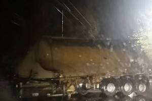 В Брянске попавшая в ДТП фура перекрыла дорогу