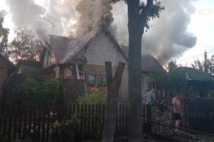 В брянском посёлке Большое Полпино сгорел жилой дом