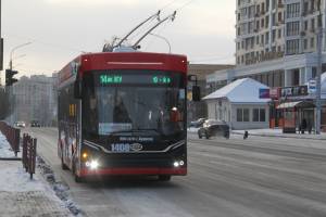 В первые дни нового года на брянские дороги вышли новые троллейбусы «Адмирал»