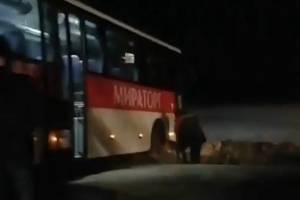 На брянской трассе автобус «Мираторга» вылетел в кювет