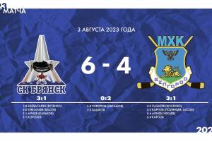 Первая предсезонная игра с МХК «Белгород» завершилась победой для брянских хоккеистов