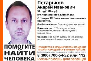Брянцев попросили помочь в поисках 51-летнего мужчины из Курска