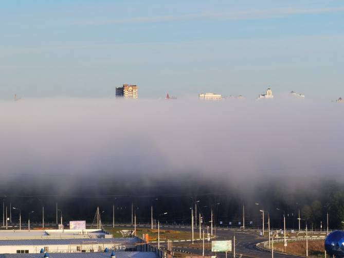 В Брянске сфотографировали мистический туман