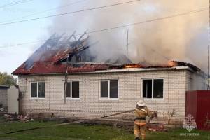 В селе Бережок Карачевского района сгорел жилой дом