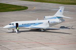 В брянском аэропорту приземлился самолёт «Газпрома»