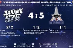 Брянские хоккеисты на выезде обыграли «Динамо-576»
