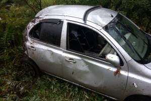 На брянской трассе иномарка вылетела в кювет: тяжело ранен водитель