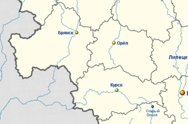 Курск украина граница карта