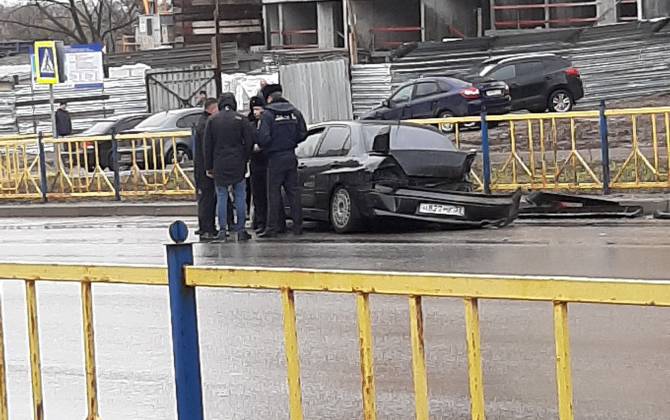 На Романа Брянского в ДТП попали несколько автомобилей
