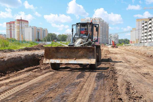 В Брянске строят новую дорогу по улице Горбатова