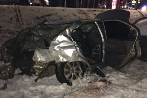 В жутком ДТП на брянской трассе погиб 43-летний водитель Hyundai