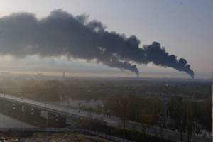 В Брянске ликвидировали крупный пожар на нефтебазе «Дружба»
