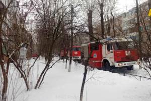 В Брянске при пожаре в квартире на Донбасской пострадал человек