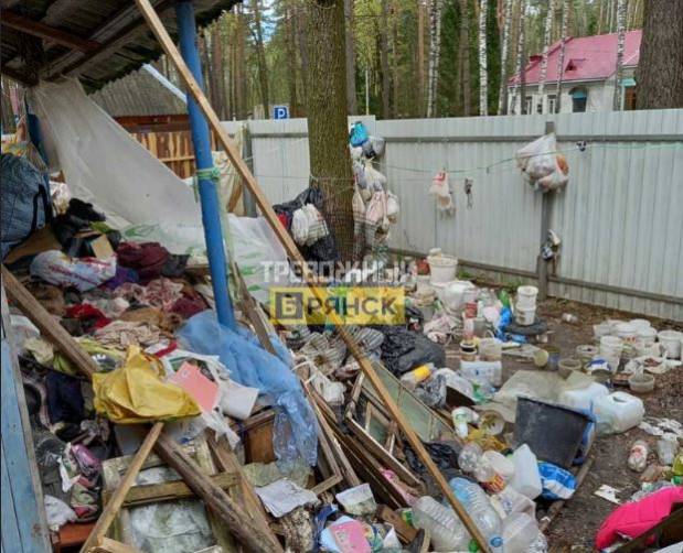 В Брянском районе рассказали о живущих в куче мусора людях