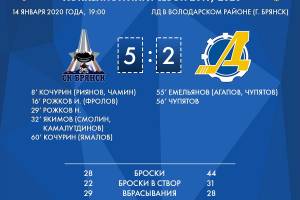 Хоккейный «Брянск» дома обыграл 5:2 «Дизелиста» из Пензы