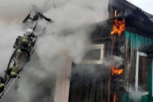 Под Брянском в Дарковичах сгорел дом на улице Веселой