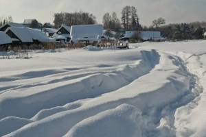 Жители брянского посёлка Красный колодец попали в снежный плен