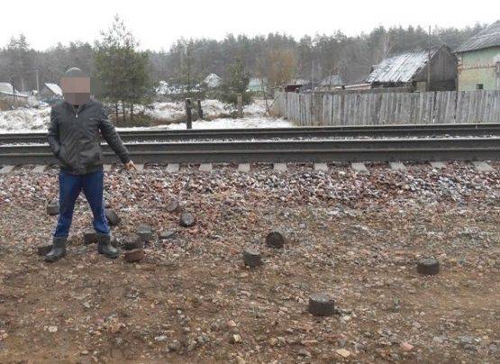 Под Брянском уголовник пытался украсть 200 кг металлолома с грузового поезда