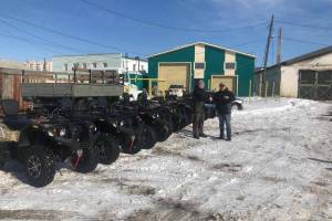 Снегоболотоходы жуковского завода доставили в холодную Якутию