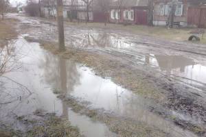 В Новозыбкове исчезла дорога на улице Синицына