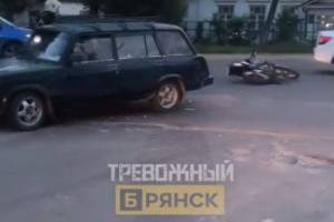 В Брянске в страшном ДТП на Дружбе мотоциклист сломал обе ноги