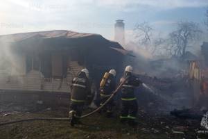 В селе Бошино Карачевского района сгорел жилой дом 