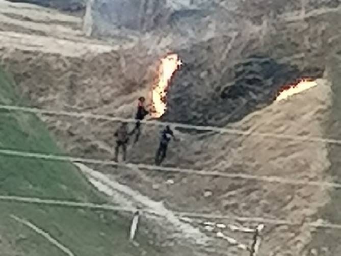 В Севске дети подожгли траву