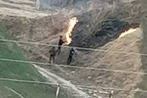 В Севске дети подожгли траву